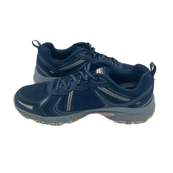 Skechers Trail Hillcrest Running Shoe Memory Foam Blue Womens Size 8 - Picture 6 of 9
